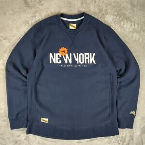 Tracksmith Trackhouse Crew NYC athleisure casual active sweatshirt mens L